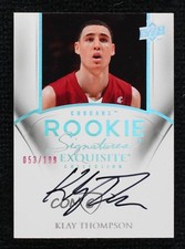 2011 Exquisite Collection Rookie Signatures 53/199 Klay Thompson #64 Auto 0dj8