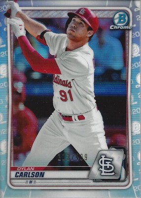 2020 Bowman Chrome Prospects Refractors #BCP106 Dylan Carlson /499 - BB