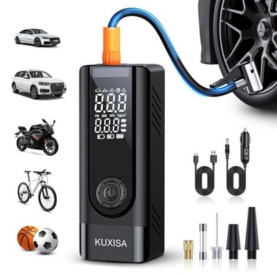 Portable Air Compressor 180PSI Digital Gauge HeavyDuty for Cars Motorcycles Bic