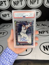 2024 Bowman Draft Chrome Travis Bazzana Sunflower Seeds Red Auto /5 PSA 9 MINT