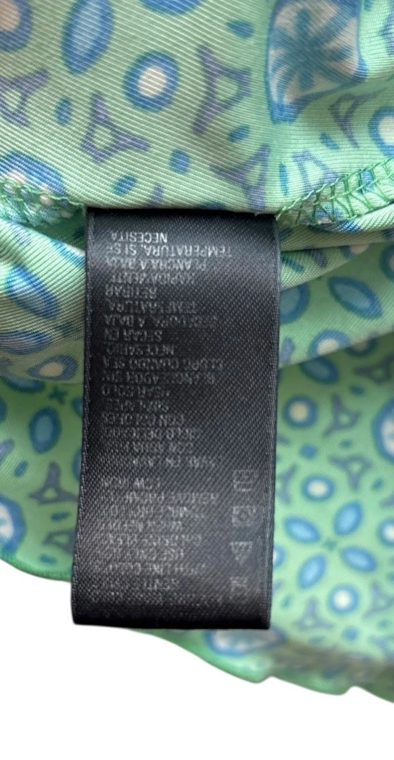 UNDERCOVER Prendisole donna Secret Treasures verde stampa calico racerback taglia small