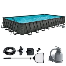 Funsicle 32' x 16' x 52" Oasis Rectangle Outdoor Swimming Pool(Open Box)
