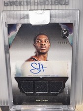 Scoot Henderson 2024 Topps 3 Basketball Game Worn Patch Triple Patch Auto /49
