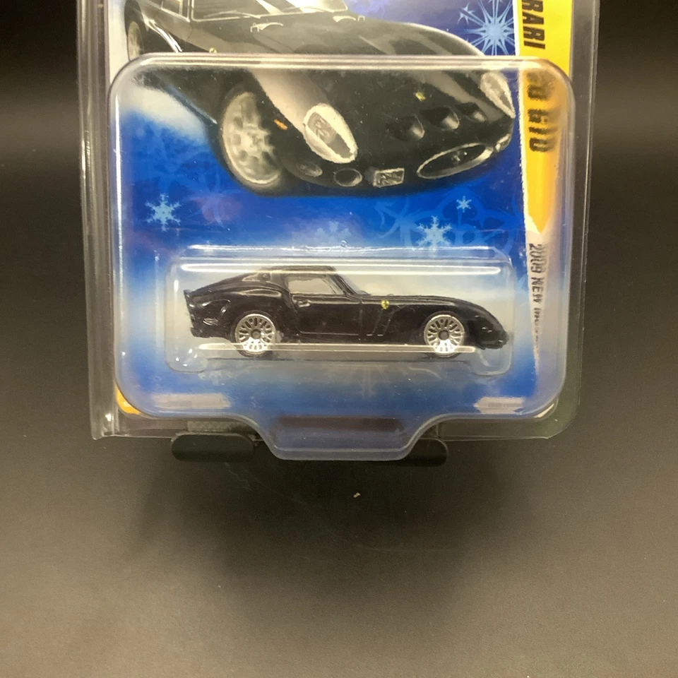 Hot Wheels 1962 Ferrari 250 GTO Black 2009 Models Series Snowflake Card - Image 2 of 3
