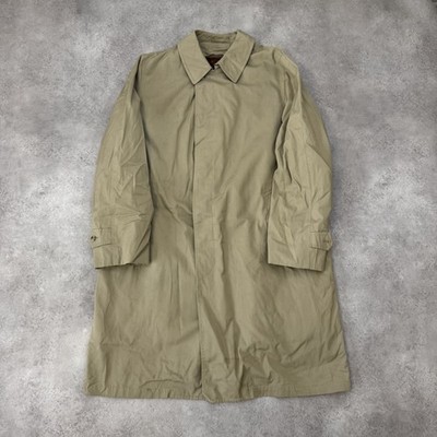 London Fog Trenchcoat Herren 42 Vintage Designer Mac Mantel, Beige