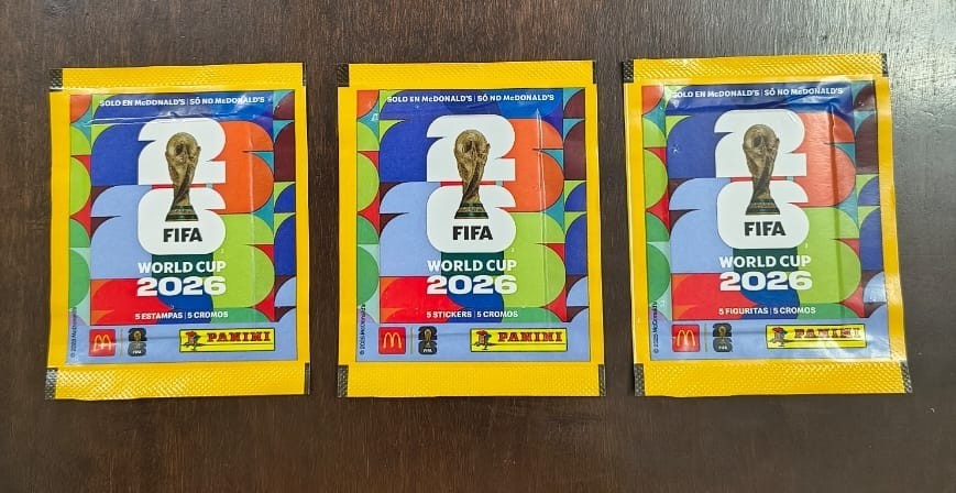 Panini 3 different McDonald's World Cup 2026 Packets Sobres Bustine Tüten 