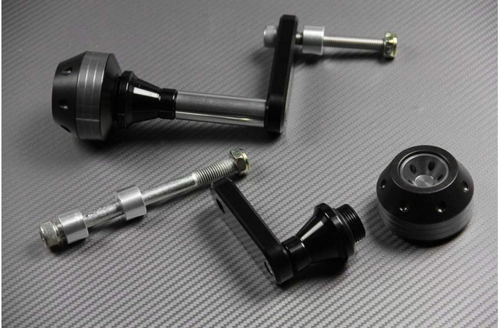 Tampons de protection titane haut de gamme pour moto Kawasaki ER-6N 2009-2011