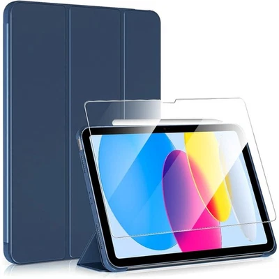 Coque +Verre Trempé pour iPad A16 iPad Air 10,9 Air 11/13 M2 M3 iPad Pro 11/12,9