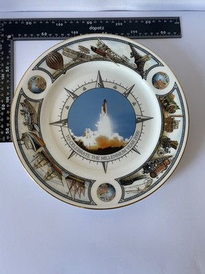 Rare Vintage Aynsley Millennium Plate Transport Through The Centuries Ltd Edit.