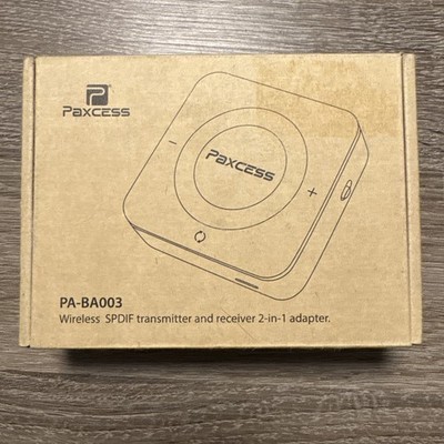 Paxcess PA-BA003 Bluetooth Wireless SPDIF Transmitter und Receiver Schwarz NEU