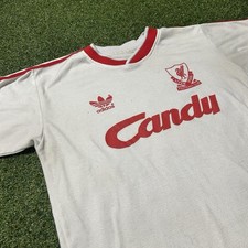 Adidas Vintage 1989- 1991 Liverpool Soccer Jersey White/Red Short Sleeve