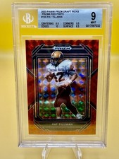 2023 Prizm Draft Picks Pat Tillman #100 Red Finite /125 BGS 9