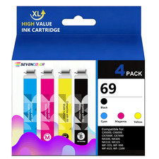 69 Ink Cartridge 4-Pack Combo Compatible for Epson Stylus CX7450 NX215 Printer