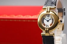 [EXC+5 /Box] Vintage Cartier Must Colisee Vermeil 1902 Quartz Womens Watch JAPAN