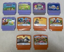 Lot of 10 VTech V. Smile & V. Motion Learning Game System Cartridges All Working
