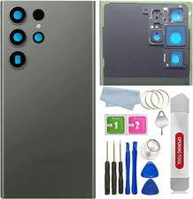 Galaxy S23 Ultra Back Glass Cover Replacement Waterproof Housing Door Green