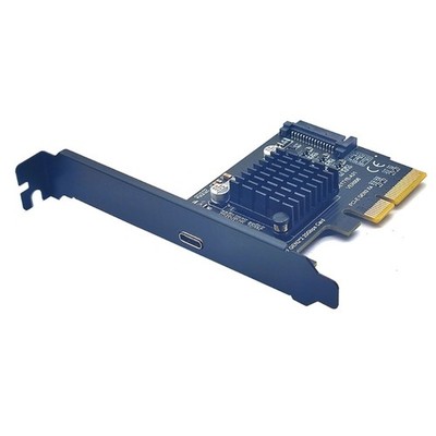Type C PCI-Express 4X to USB 3.2 Gen2x2 (20Gbps) PCI-e Motherboard Riser Card