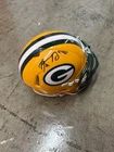 AARON RODGERS GREEN BAY PACKERS AUTOGRAPHED MINI HELMET FANATICS