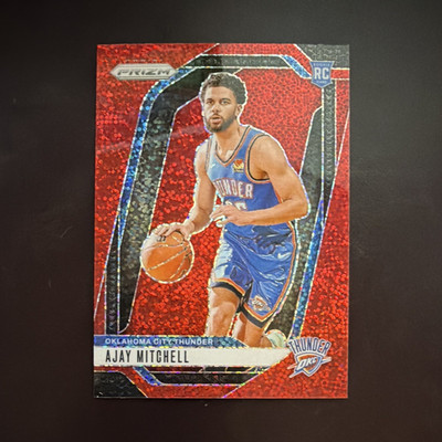 2024 Panini Prizm Ajay Mitchell Red Sparkle