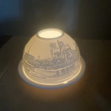 Paris Along The Seine Bernardaud Lithophane Candle Votive Bernardaud Limoges