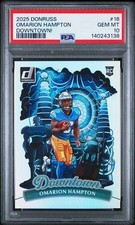 2025 Panini Donruss Omarion Hampton Downtown Rookie #16 PSA 10
