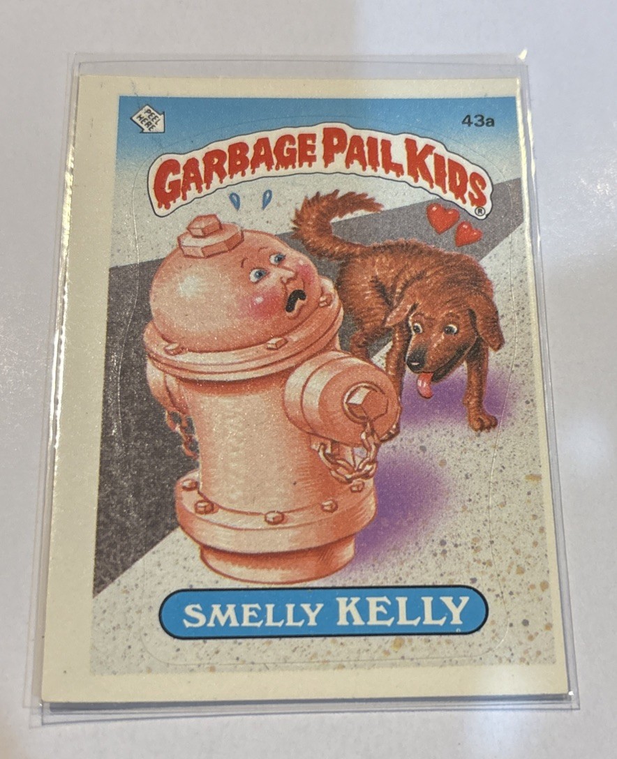 1985 Topps Garbage Pail Kids Series 2 Smelly Kelly #43a GPK Trading Card in Protective Sleeve