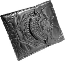 Men's Kreepsville Skull Ribcage Bi Fold Wallet