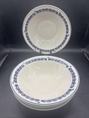 Benchmark Home Products Fruit Pattern Set 4 Modern Bowls Hard To Find 7 W 2.25 D