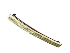 Retro Vintage 1980s Green Barrette Hair Clip 80s