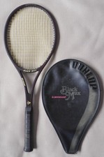 Dunlop "Black Max" Tennis Racquet, L4 4-1/2", Graphite/Glass Frame, Head Cover