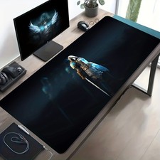 1pc Large-sized Esports Gaming Mouse Pad Featuring a Dark-themed Design of a Bl