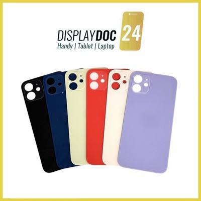 Backcover Glas Rückseite für Original Apple iPhone 12 alle Farben Big Hole