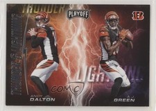 2017 Panini Playoff Thunder and Lightning Andy Dalton AJ Green #9 0w8