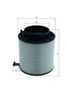 Luftfilter Mahle LX 2091D Filtereinsatz FüR Q5 A5 Audi 8TA A4 8K2 B8 8T3 8F7 8K5