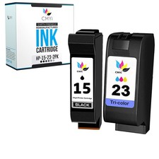 2-PK Compatible HP 15 23 Ink Cartridges Combo Pack for DeskJet 810 810C 812 812C