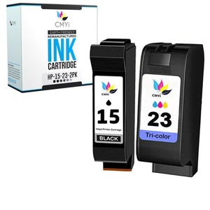 2-PK Compatible HP 15 23 Ink Cartridges Combo Pack for DeskJet 810 810C 812 812C