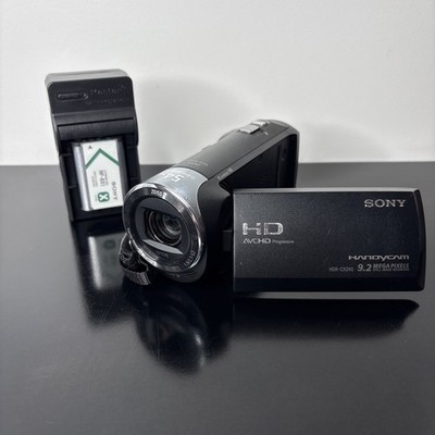 Sony Handycam HDR-CX240 (Black) Camcorder w/16GB SD Card & Portable Charger  