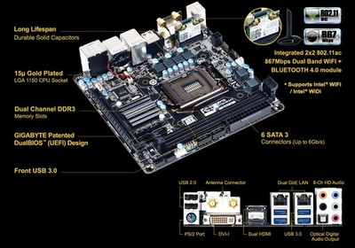 Gigabyte GA-H97N-WIFI Mainboard