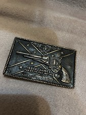 Vintage Jesse James Gürtelschnalle Remington Gun Revolver 5. Oktober 1892