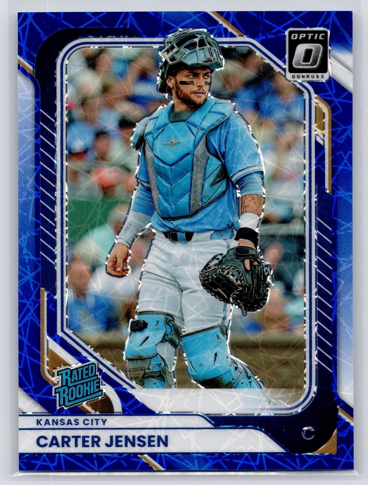 2026 Donruss #33 Carter Jensen Optic Blue Velocity