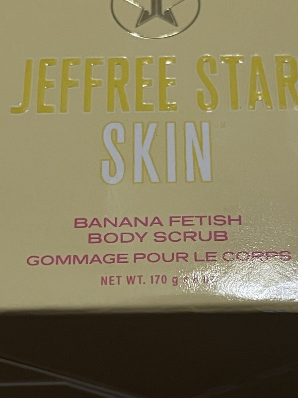 Jeffree Star Skin Banana Fetish Exfoliating Body Scrub 6.0.oz NEW, SEALED