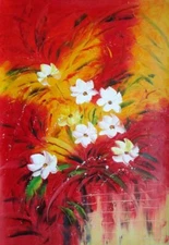 36x24 The Best Time of The Life Oil Painting Modern Flower