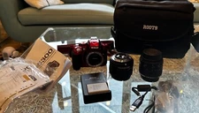 Nikon D3200 24.2 MP Digital SLR Camera - Red (Kit w/ AF-S DX VR 18-55mm Lens)