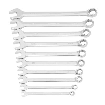 STEELMAN PRO 10-Piece SAE 6-Point Combination Wrench Set, 78536