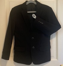Chaps Ralph Lauren Boy s Blazer Jacket Black Year Round Fully Lined Size 8 EUC