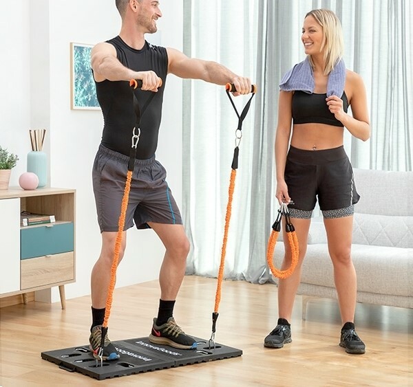 Sistema de entrenamiento portátil para casa fitness entrenamiento con instrucciones de ejercicio Gympak