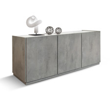 CREDENZA MADIA MODERNA 3 ANTE AMMORTIZZATE IN 2 FINITURE DISPONIBILI FE1827