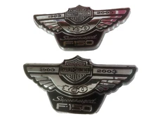 2003 HARLEY-DAVIDSON FORD F150 F-150 SUPERCHARGED FENDER EMBLEMS NEW FORD PAIR 2