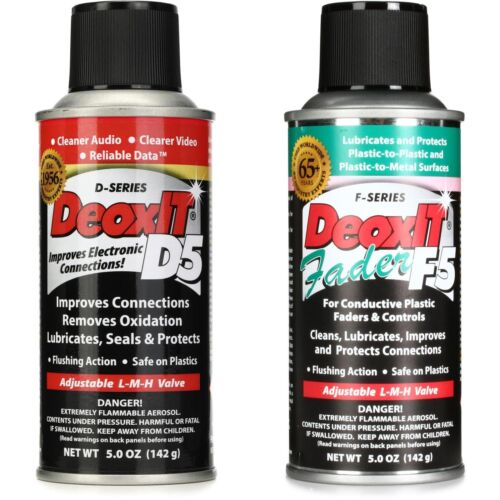CAIG Laboratories DeoxIT D5 Contact Cleaner 5% Solution and F5 Fader Lubricant - Photo 1 sur 1