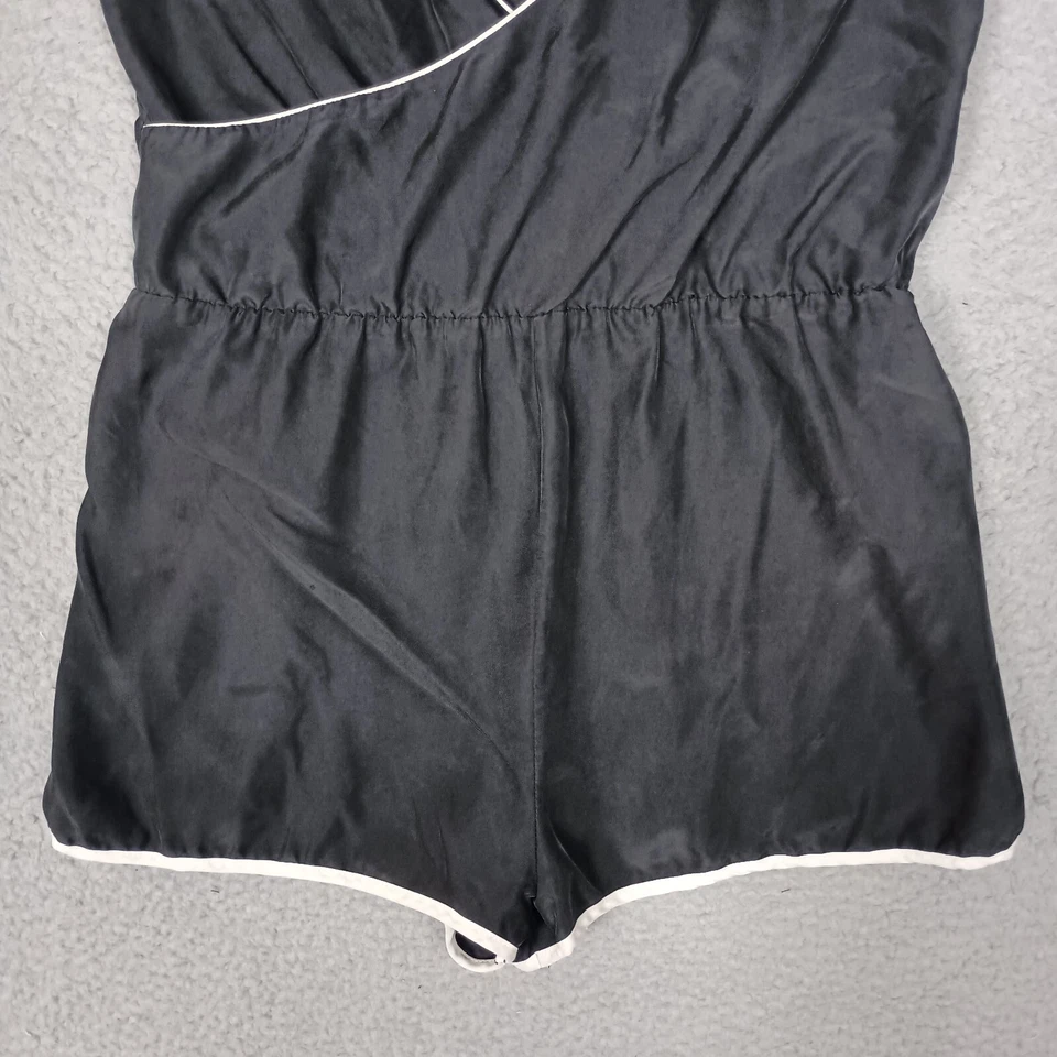 Sexy mameluco de peluche Larkin Hughes Amagansett para mujer pequeño negro de una pieza Foto 4 de 4